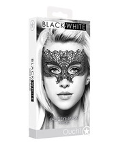 Shots Ouch Black &amp; White Lace Eye Mask Princess Black - £6.78 GBP