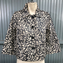 Bamboo Traders Animal Print Women&#39;s 3/4 Sleeve Poly Blend Jacket Size PS - $21.02