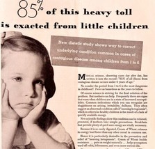 Cream Of Wheat Contagious Disease 1933 Advertisement Hot Cereal Breakfas... - $24.99