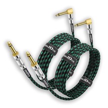 Guitar Cable 6 Ft 2 Pack, Electric Instrument Bass Cable Amp Cord 1/4 St... - $33.99