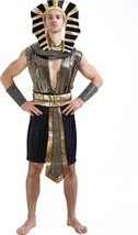 Men Egyptian Pharaoh Halloween Costume, King of Egypt for Adult, Men Halloween - £31.19 GBP