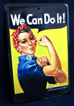We Can Do It! - *Us Made* Embossed Metal Sign - Man Cave Garage Bar Wall Decor - £12.58 GBP
