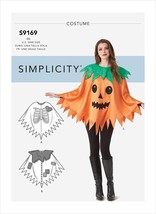 Simplicity Sewing Pattern 9169 10647 Poncho Costume Halloween One Size A... - $8.06