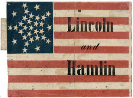 18x24"Decoration CANVAS.Interior room design art.Lincoln flag.U.S history.6641 - £46.69 GBP