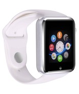 White Smart Watch Phone Bluetooth 1.54inch IPS Touch Screen Camera Gift Box - $44.85
