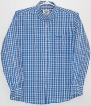 Wrangler Spirit of America 1947 Blue Orange Checks Men's Long Sleeve Shirt XL - £29.53 GBP