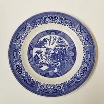 10&quot; Blue Willow Dinner Plate WILLOW WARE by Royal China Vintage Blue White - £6.95 GBP