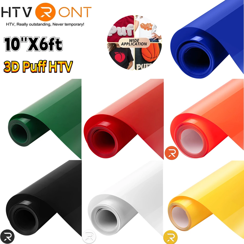 HTVRONT 3D Puff Heat Transfer Vinyl 10x6ft - $330.01 MXN