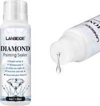 LANBEIDE Diamond Sealer 120ML 5D Diamond Glue Permanent Hold Shine Effect  - $27.97