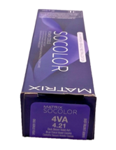 Matrix Socolor Power Cools #4VA 4.21 Dark Brown Violet Ash Hair Color, 2 oz - $7.99