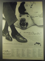 1956 Johnston &amp; Murphy Magnette Shoes Ad - It&#39;s a soft life with Slipperflex - £14.78 GBP