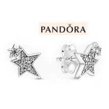 925Sterling Silver Pandora Asymmetrical Star earring,Birthday Gift,Gift For Her  - £12.78 GBP