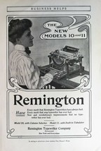 Vintage 1909 Remington Typewriter New Models 10 &amp; 11 Full Page Original ... - $6.64