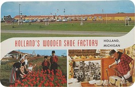 Vintage Post Card, Holland&#39;s Wooden Shoe Factory, Holland, Michigan - £7.83 GBP
