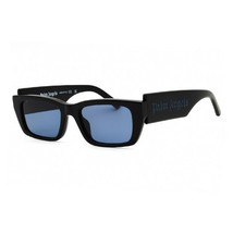 Palm Angels PERI002 PALM 1045 Black/Blue 53-19-145 Sunglasses New Authentic - $246.41