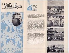 Villa Louis Brochure Prairie Du Chien Wisconsin 1960&#39;s  - £9.55 GBP