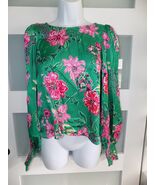 Lilly Pulitzer  Alfreda Multi Safari Sanctuary LS Top Size 2 Women's NEW - $148.00