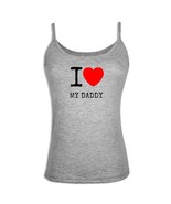 I Love My Daddy Graphic Design Women Girls Singlet Camisole Sleeveless T... - £9.82 GBP