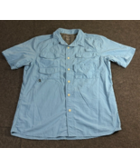 Eddie Bauer Sport Men&#39;s Size Medium Blue Vented Shirt Fishing Hiking Out... - £11.56 GBP