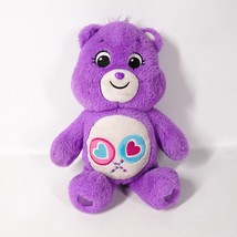 Care Bears Share Bear 14&quot; Plush Stuffed Animal Purple Lollipop Basic Fun 2020 - £10.47 GBP