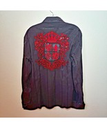 Mondo Black &amp; Red  Men&#39;s X-Large Button-Down Long sleeve Shirt - $2,851.02 MXN