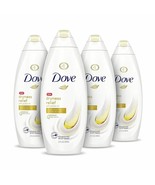 4 PACK DOVE BODY WASH FOR DRY SKIN EFFECTIVELY WASHES AWAY BACTERIA  - £38.72 GBP