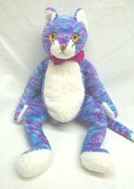 TY Beanie Baby KOOKY THE PURPLE &amp; BLUE CAT 9" Bean Bag STUFFED ANIMAL Toy - $14.85