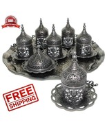 27 Ct Coffee Serving Cup Count Ottoman Turkish Greek Saucer Gift Set Old... - $2,211.22 MXN