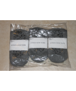3 Each Jones New York Ladies Crew Socks Super Soft-Anti Slip- Grey - Siz... - £14.32 GBP