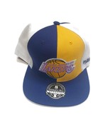 Mitchell &amp; Ness Size 8 Los Angeles Lakers Fitted Hat Cap Reload 2.0 Pinw... - £24.85 GBP