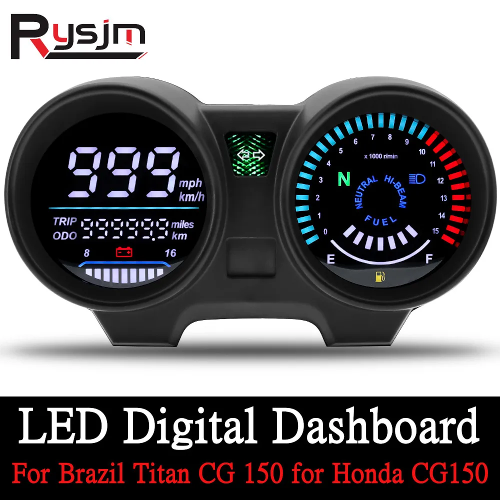 HD Speedometer Digital Dashd LED Electronics Motorcycle RPM Meter Accessories  z - £165.99 GBP