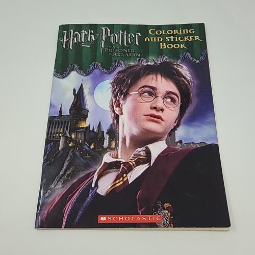Harry Potter Vintage 2004 Coloring And Sticker Book Prisoner Of Azkaban  - $9.89