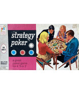 Milton Bradley 1967 Strategy Poker Game Made in USA - $10.52