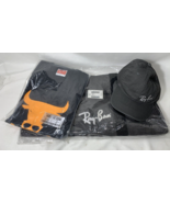 Vintage 90s Ray-Ban Lot - Angry Bull Lg T SHIRT + Duffle Bag + Hat - $34.65