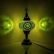 LaModaHome Handmade Authentic Moroccan Style Turkish Mosaic Table Lamp Lighting  - £48.73 GBP