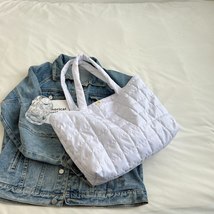 Large Capacity Tote Bag Lattice Winter Crossbody Bags for Women Luxury Designer  - £20.61 GBP