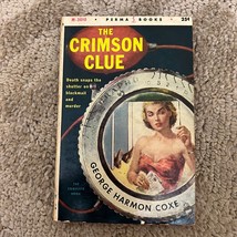 The Crimson Clue Mystery Paperback Book by George Harmon Coxe from Perma 1961 - £9.52 GBP