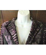 MING WANG Blazer Black Purple White PXS (4-6) Comfortable, Easy Care Loo... - £33.57 GBP