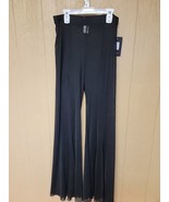 Fashion Nova See Into My Soul Mesh Cover Up Pants XL Black Sheer Wide Le... - £18.95 GBP