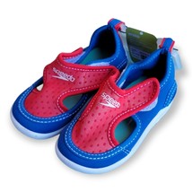 Speedo- Hybrid Water Shoes Toddler Girl Boy Size S 5-6 Swim Shoes Blue Red---X26 - £11.00 GBP