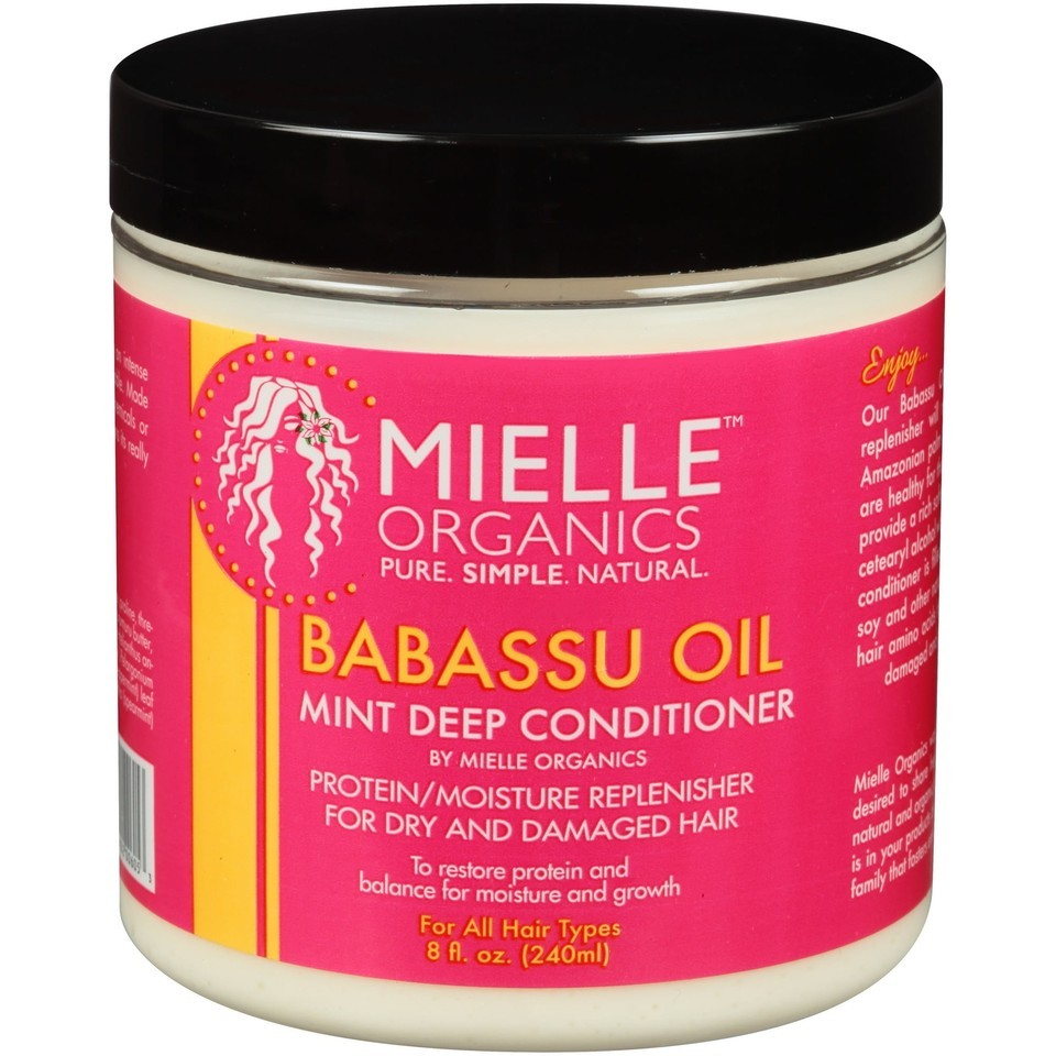 Mielle Organics Babassu Oil Mint Moisturizing Deep Conditioner, 8 fl oz All Hair Item image 5