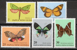 ZAYIX - Papua New Guinea 503-507 MNH Moths Insects   072922S52 - £1.63 GBP