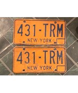 2 Vintage New York License Plate 431-TRM *Pre-Owned w/Wear* rr1 - $19.99