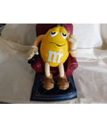 M Ms Yellow Lazy Boy Recliner Easy Chair Candy Dispenser Blue Base 8 Inc... - £10.22 GBP