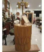 McGuire Original Copper Reposse 1980s SCULPTURAL Table LAMP Drapes Desig... - $1,609.75 CAD