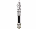 Short Silver Staff Warrior Weapon For Army Knight Soldier Custom Minifig... - $5.45