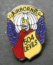 504th AIRBORNE INFANTRY REGIMENT 504 DEVILS US ARMY LAPEL PIN BADGE 1 INCH - £4.48 GBP