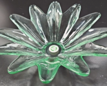 Original Genuine Recycled Green Art Glass Daisy Flower Petal Dish Decor ... - $29.67