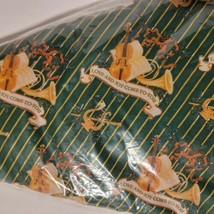 NEW VTG Poly-Tex Hallmark Christmas Tree Skirt Table Cover 42” Round Love Joy  - £15.94 GBP