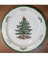 Spode Christmas Tree 12.5&quot; Serving Platter Green Trim England S3324 Vintage - $110.36 CAD